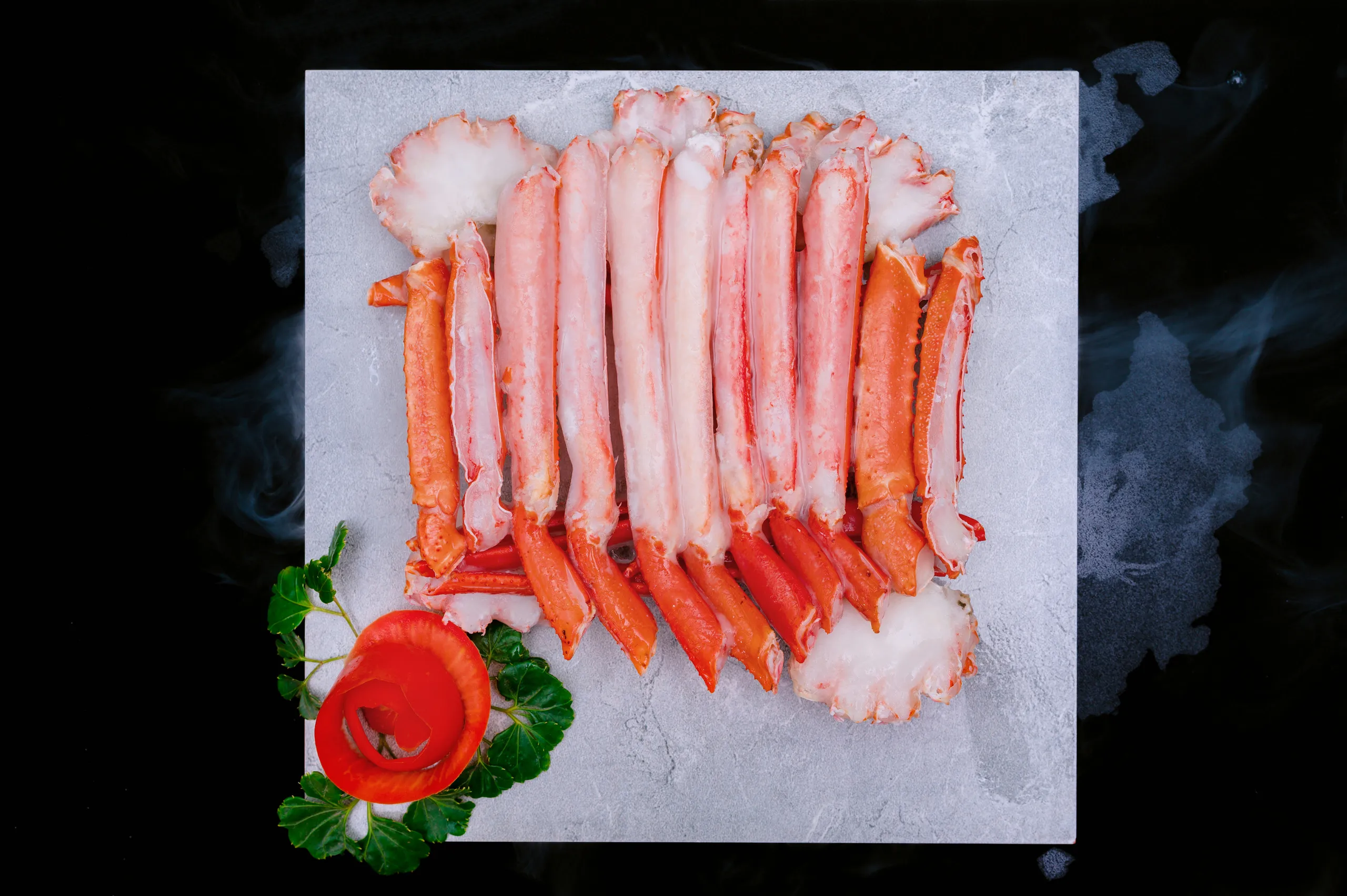 Snow Crab Half Portion on tray