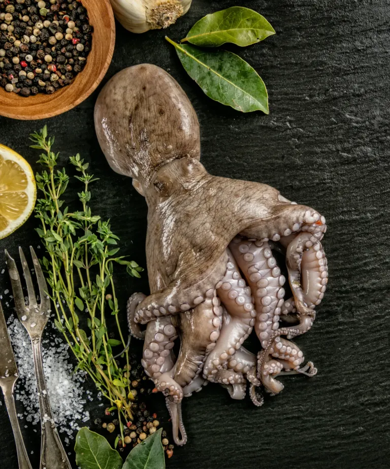 Whole Cleaned Short Leg Octopus Double-Skin