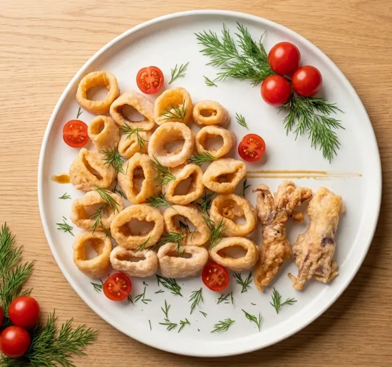 Squid Rings with Karaage Powder